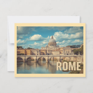 Reizen naar het oude Rome Briefkaart