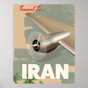 reizen naar Iran vintage-poster Poster