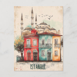 Reizen naar Istanbul Turkiye Briefkaart