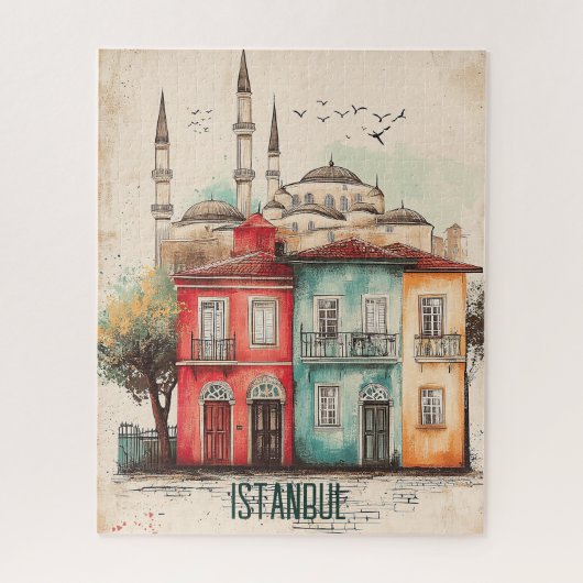 Reizen naar Istanbul Turkiye Legpuzzel (Verticaal)