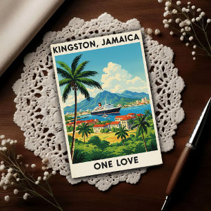 Reizen naar Jamaica in de jaren 60 Briefkaart