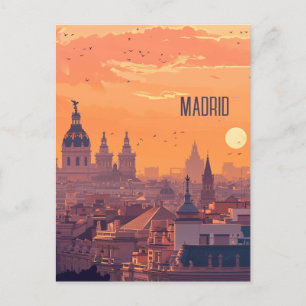 Reizen naar Madrid Briefkaart