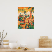 Reizen naar Marrakech Poster (Keuken)