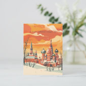 Reizen naar Moskou Briefkaart (Staand voorkant)