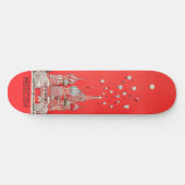 Reizen naar Moskou Rusland Skateboard (Horizontaal)