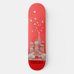 Reizen naar Moskou Rusland Skateboard