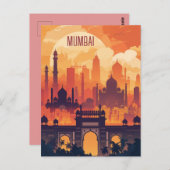 Reizen naar Mumbai Briefkaart (Voorkant / Achterkant)