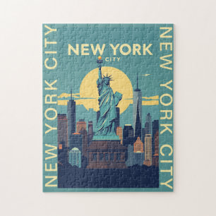 Reizen naar New York City Standbeeld van de Vrijhe Legpuzzel