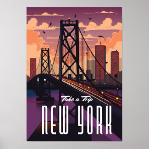 Reizen naar New York Poster