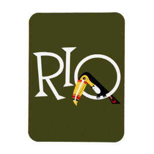 Reizen naar Rio retro, van elke grootte Magneet