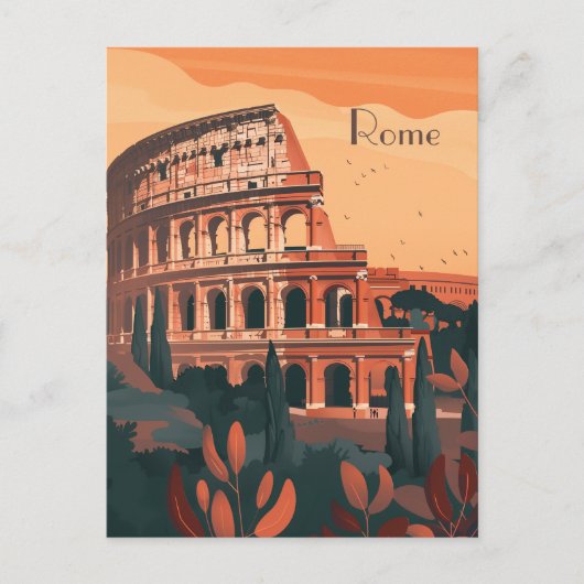 Reizen naar Rome Briefkaart (Voorkant)