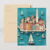 Reizen naar Rovinj Kroatië Briefkaart (Voorkant / Achterkant)
