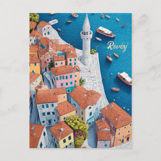 Reizen naar Rovinj Kroatië Briefkaart