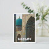 Reizen naar Samarkand Oezbekistan Briefkaart (Staand voorkant)