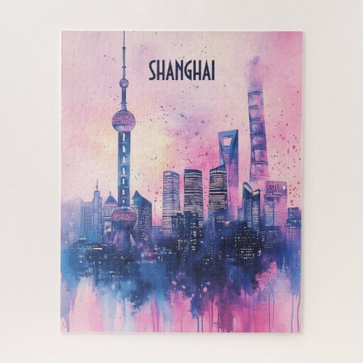 Reizen naar Shanghai China Legpuzzel (Verticaal)