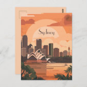 Reizen naar Syney Briefkaart (Voorkant / Achterkant)