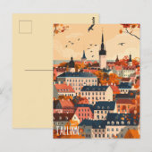 Reizen naar Tallinn Briefkaart (Voorkant / Achterkant)