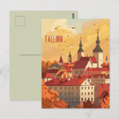 Reizen naar Tallinn Briefkaart (Voorkant / Achterkant)
