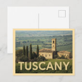 Reizen naar Tuscany in oude stijl Briefkaart (Voorkant / Achterkant)
