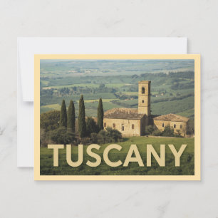Reizen naar Tuscany in oude stijl Briefkaart
