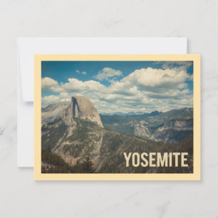 Reizen naar Yosemite in oude stijl Briefkaart