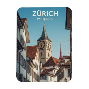 Reizen naar Zürich Zwitserland Magneet