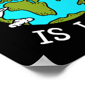 Reizen op wereldreizen poster (Hoek)