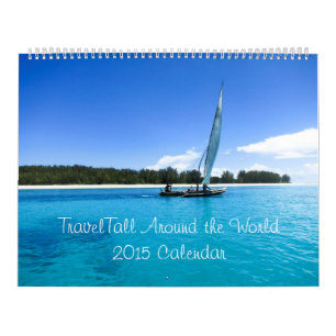 Reizen over de hele wereld in 2015 kalender
