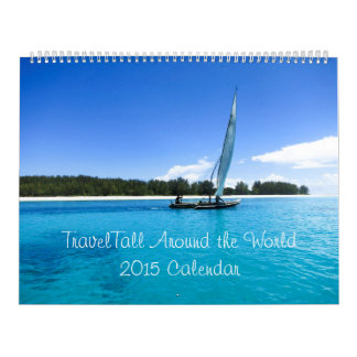 Reizen over de hele wereld in 2015 kalender