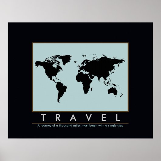 reizen over de hele wereld poster (Voorkant)