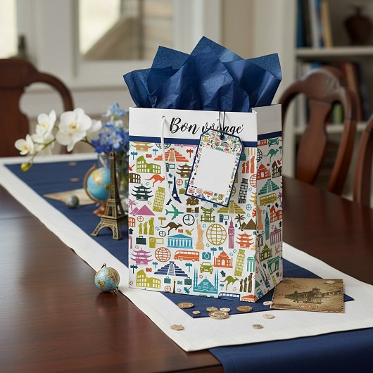 Reizen over de wereld cadeautas medium