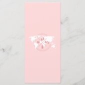 Reizen Passport Reiskaart Avontuur Baby shower Menu (Achterkant)