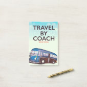 Reizen per bus Britse reisaffiche Post-it® Notes (Op bureau)