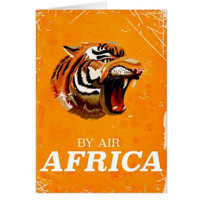 Reizen per lucht Afrika reisposter (Voorkant)