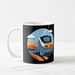 Reizen per trein koffiemok