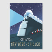 "Reizen per trein" New York - Chicago (Voorkant)