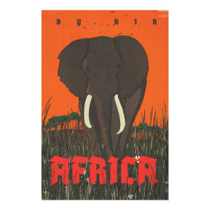 Reizen per vliegtuig Afrika Reisposter Foto Afdruk
