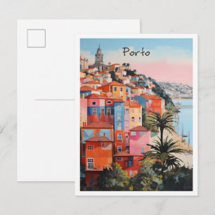 Reizen Porto Portugal Esthetiek Briefkaart