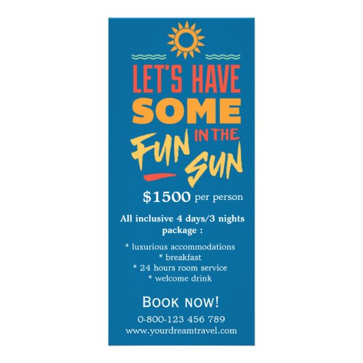 Reizen Reclamekaart (Voorkant)