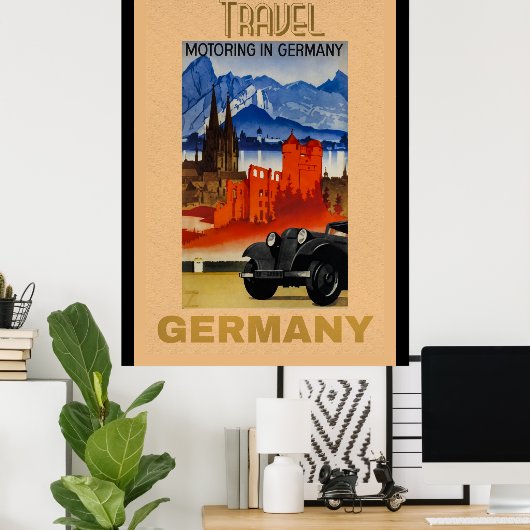Reizen, reizen in Duitsland  Poster (Thuiskantoor)