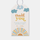Reizen rond de zon Favor Tags Cadeaulabel (Voorkant)