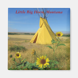 Reizen Souvenir Magnet Little Big Horn Montana Magneet