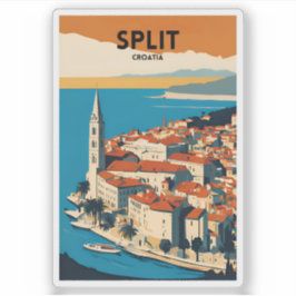 Reizen Split Kroatië Sticker