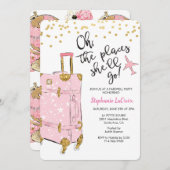 Reizen Thema Afscheid Afscheid Afscheid Feestuitno Kaart (Voorkant / Achterkant)