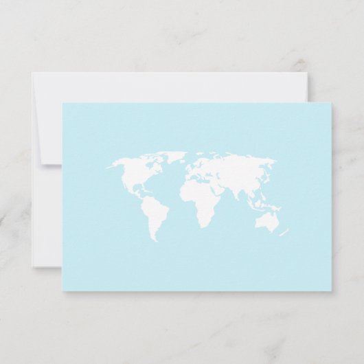 Reizen thema Baby shower Schattige Flat Dank u kaa Bedankkaart (Achterkant)