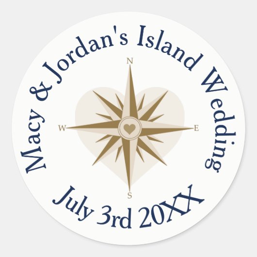 Reizen thema bruiloft stickers - gunst stickers (Voorkant)