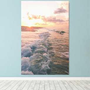 Reizen Thema Home Decor met Strandfoto Canvas Afdruk