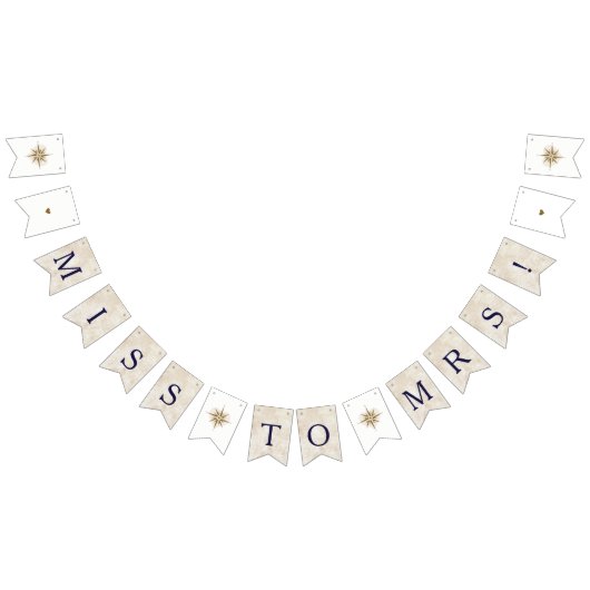 Reizen thema Miss naar Mrs Banner - Bunting Flag (Alle)