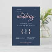 Reizen thema Wanderlust Huwelijksuitnodiging Kaart (Staand voorkant)