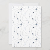 Reizen thema Wanderlust Huwelijksuitnodiging Kaart (Achterkant)